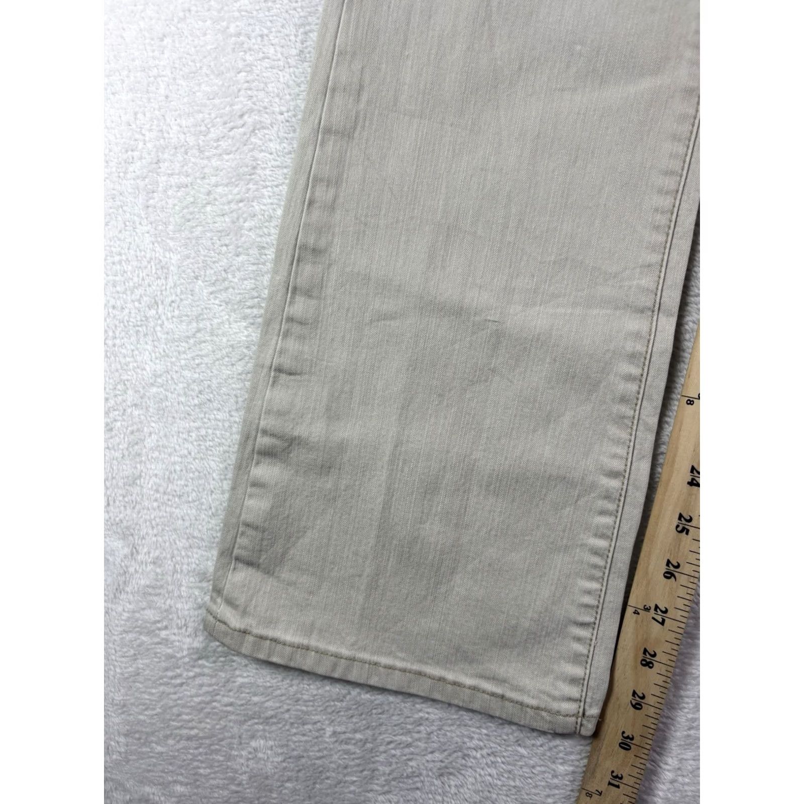 Levi's VINTAGE Levi’s 518 Jeans Women's Superlow Stretch 7JR L=M Bootcut Gray/White Levi's 500 Series Mens Womens Boys Girls Size 28" / US 6 / IT 42 - 4 Thumbnail