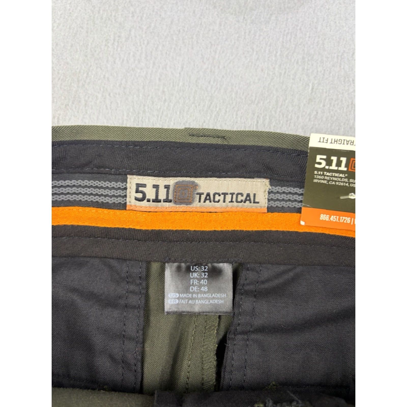 Vintage 5.11 Tactical Pants Men’s Size 32 Green Wool Poly Twill Workwear Cargo Pocket Flat Front Athletic Regular Inseam 37 in Vietnam USA Army Transportation Size US 32 / EU 48 - 6 Thumbnail