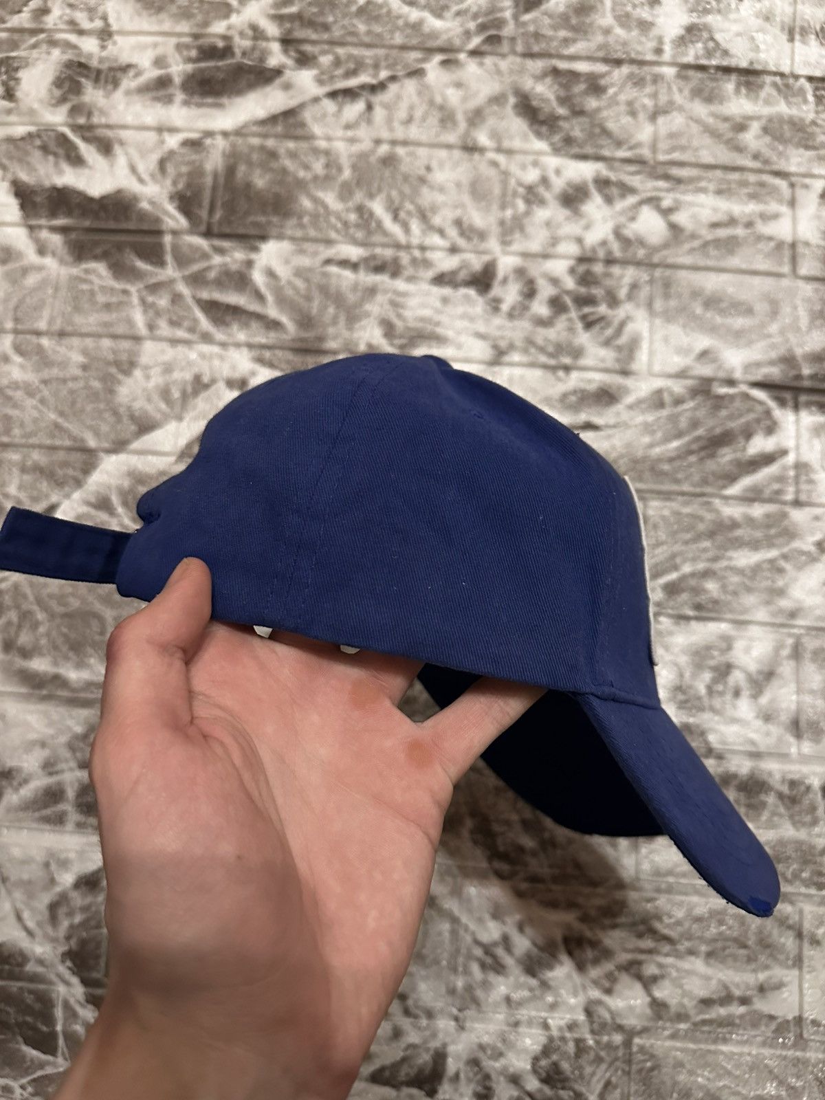 Japanese Brand Dsquared Style Bros Patch Cap – Blue One Size Size ONE SIZE - 3 Thumbnail