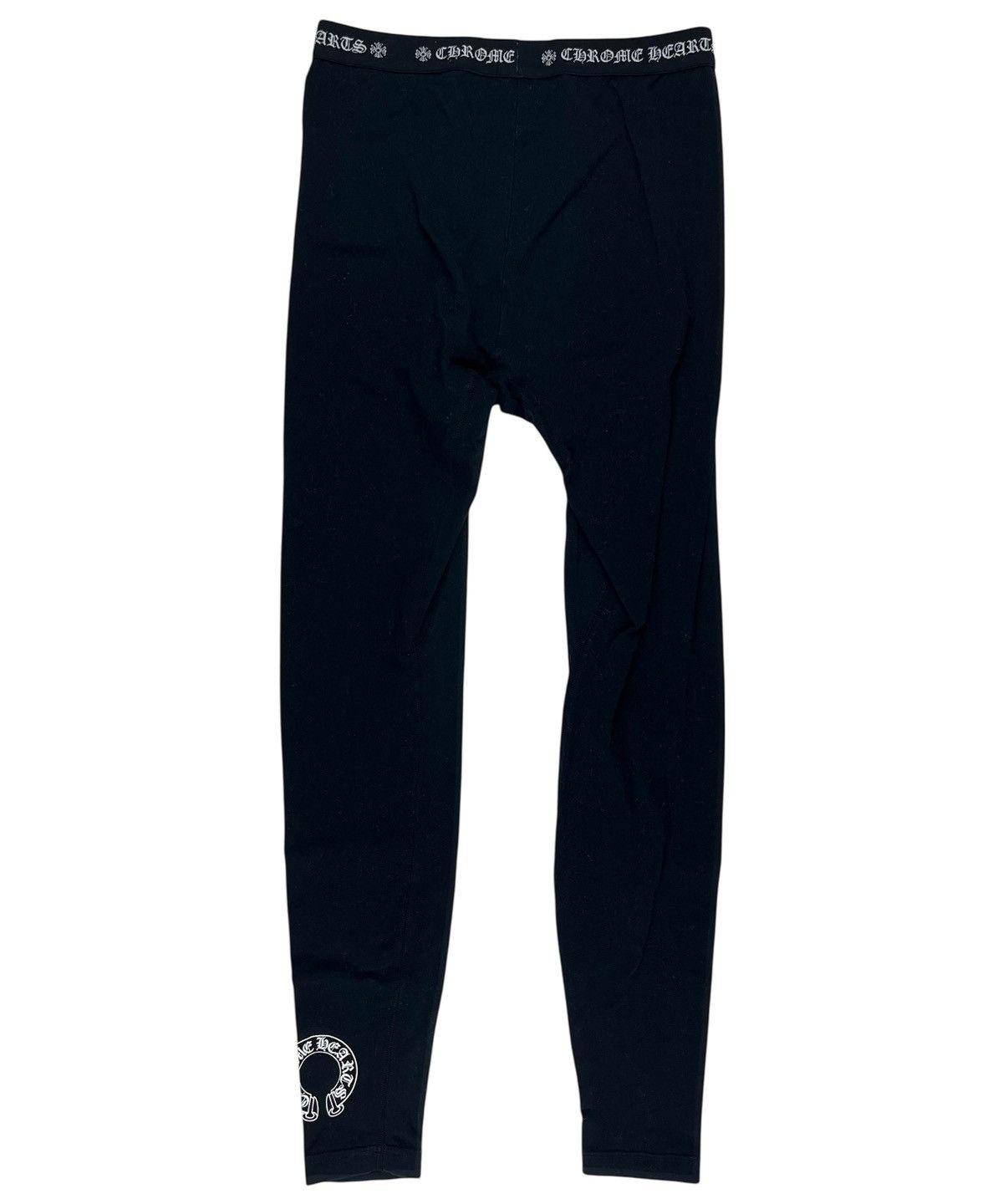 Chrome Hearts Chrome Hearts Horseshoe Logo Front Fly Long John Leggings Size US 28 / EU 44 - 2 Thumbnail