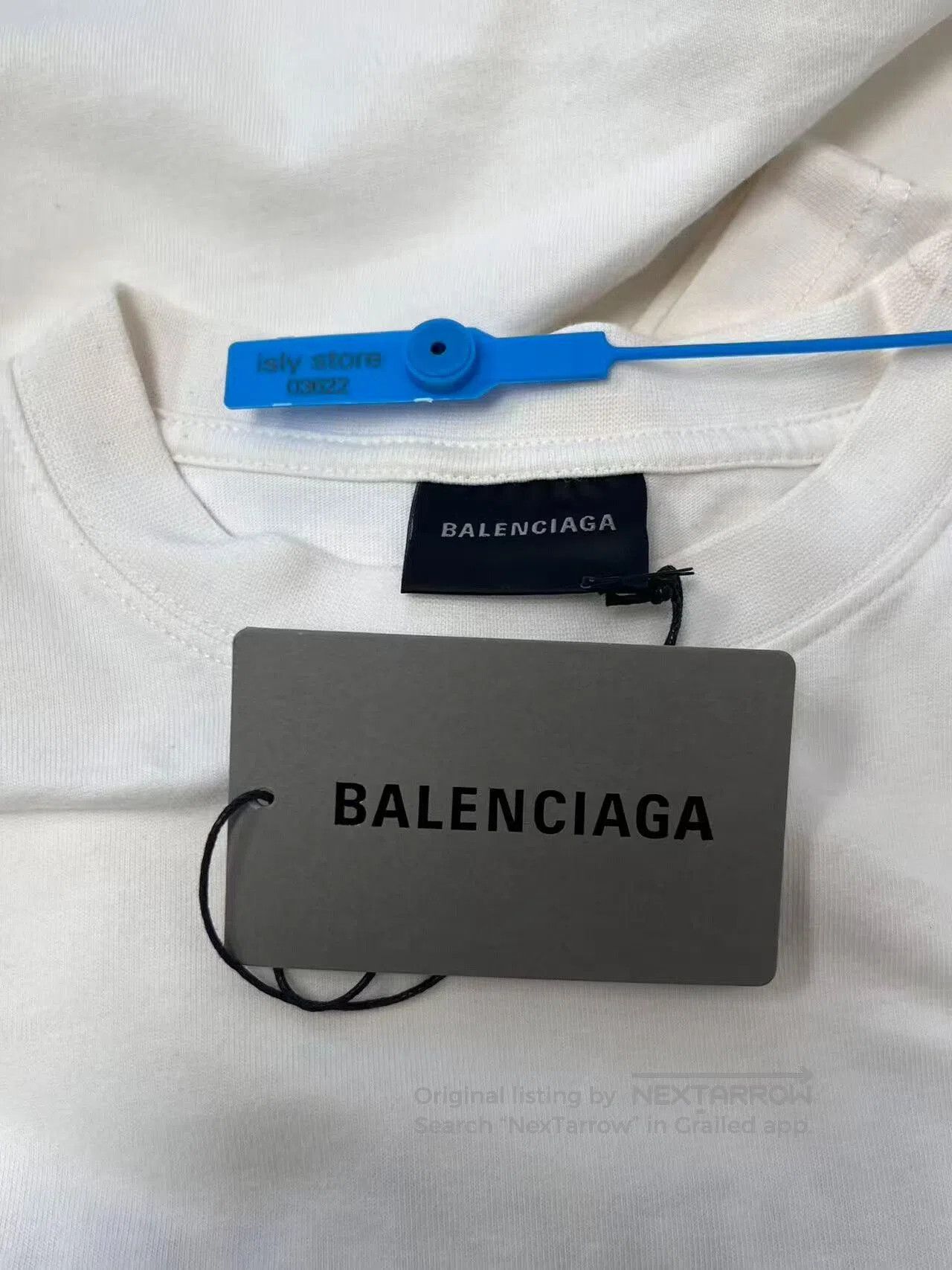 Balenciaga balenciaga beige graphic short sleeve t. Size US XXS / EU 40 - 5 Thumbnail