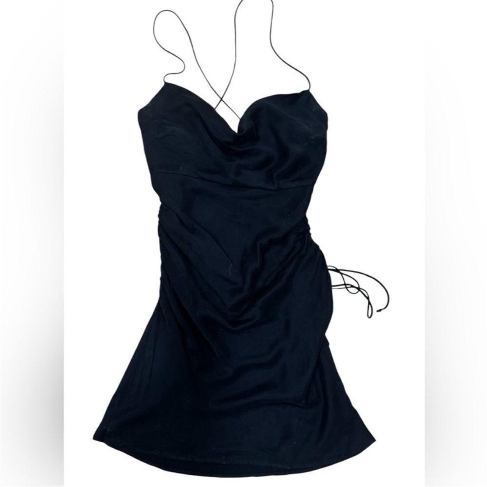 For Love & Lemons NWT For Love & Lemons $182 Black Slip Mini Dress Size M Size M / US 6-8 / IT 42-44 - 4 Thumbnail