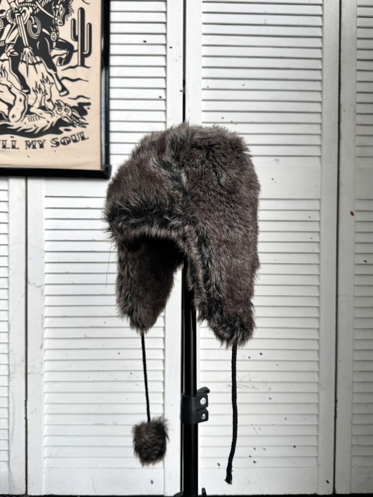 Vintage New Look Faux Fur Trapper Ushanka Brown One Size Size ONE SIZE - 1 Thumbnail