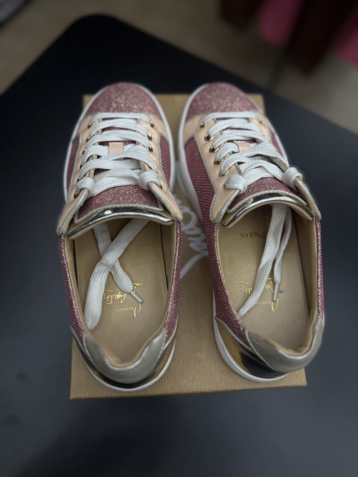 Christian Louboutin Christian Louboutin Pink Low Top Women’s Shoes 39EU/9US Size US 9 / IT 39 - 11 Thumbnail