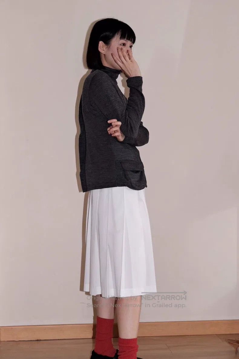 Comme des Garcons Comme Des Garcons size S White Pleated Skirt Size 23" - 4 Thumbnail