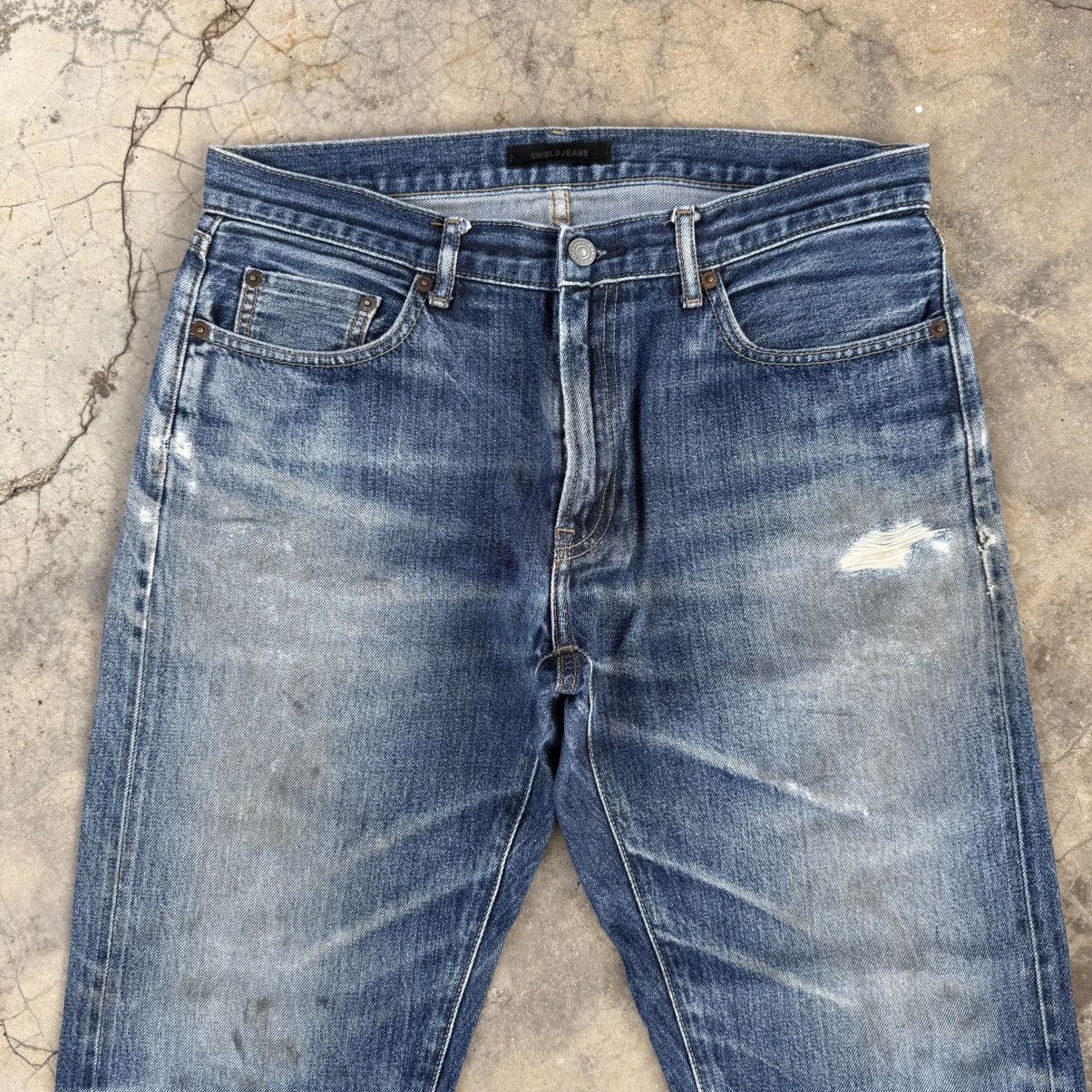 Japanese Brand VINTAGE JAPANESE SELVEGE FADED JEAN DENIM PANTS Size US 34 / EU 50 - 2 Thumbnail