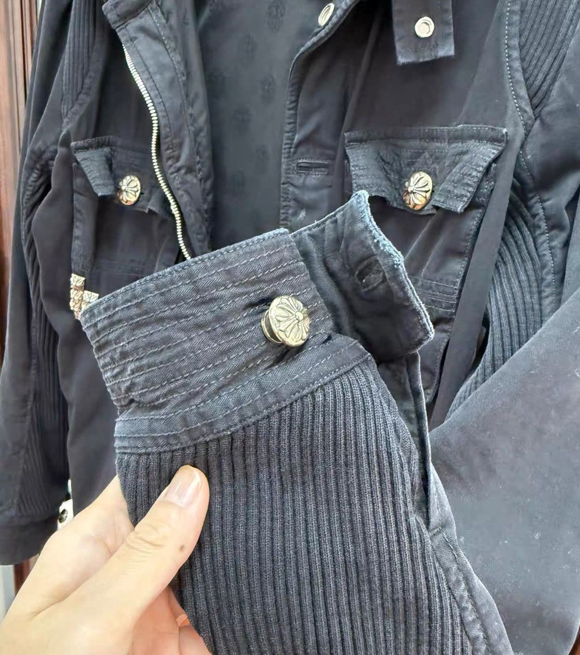 Chrome Hearts Silver studded M65 jacket Size US M / EU 48-50 / 2 - 5 Thumbnail