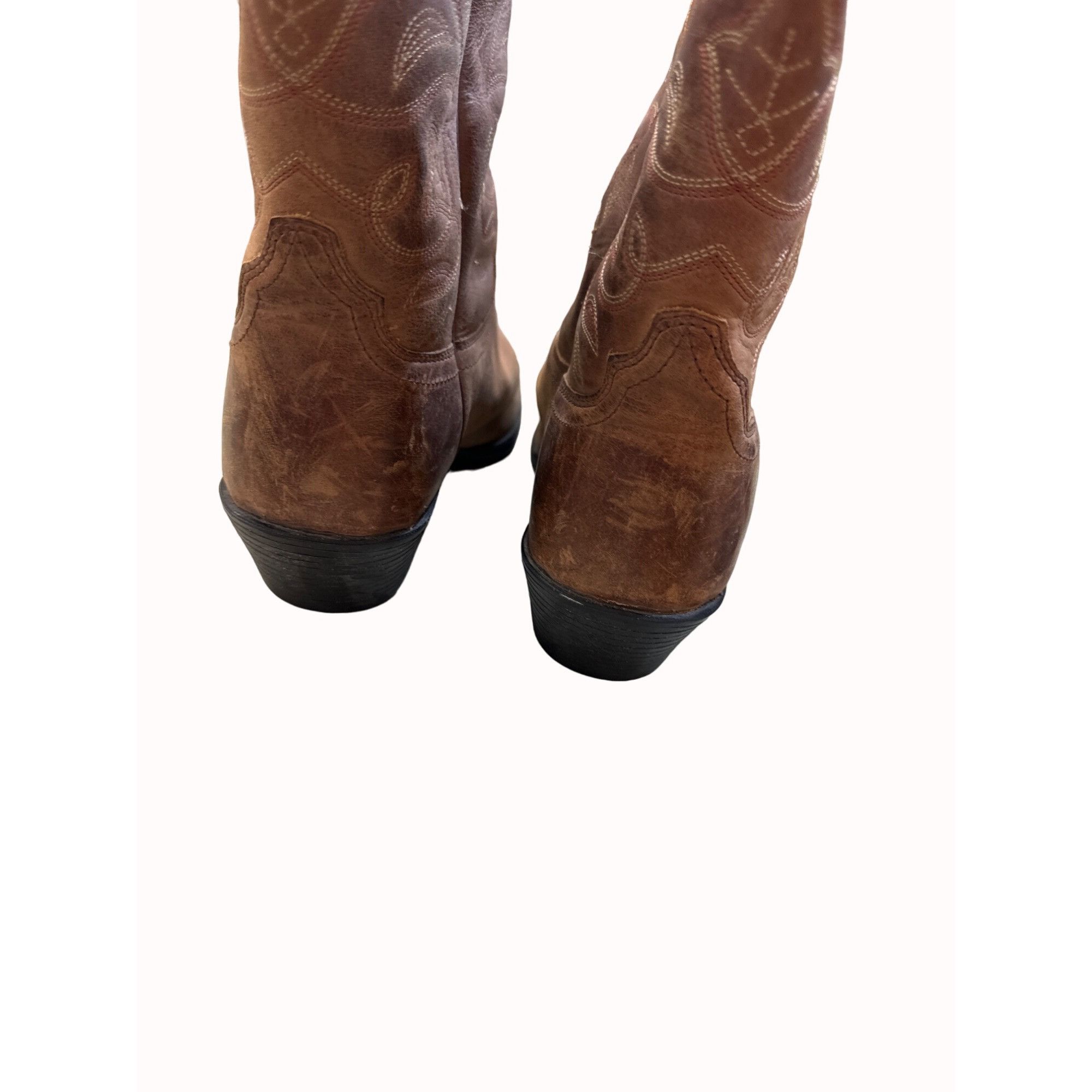 Ariat Ariat men’s brown leather western boots shoes 8B SKU 5548 Size US 8 / EU 41 - 7 Thumbnail