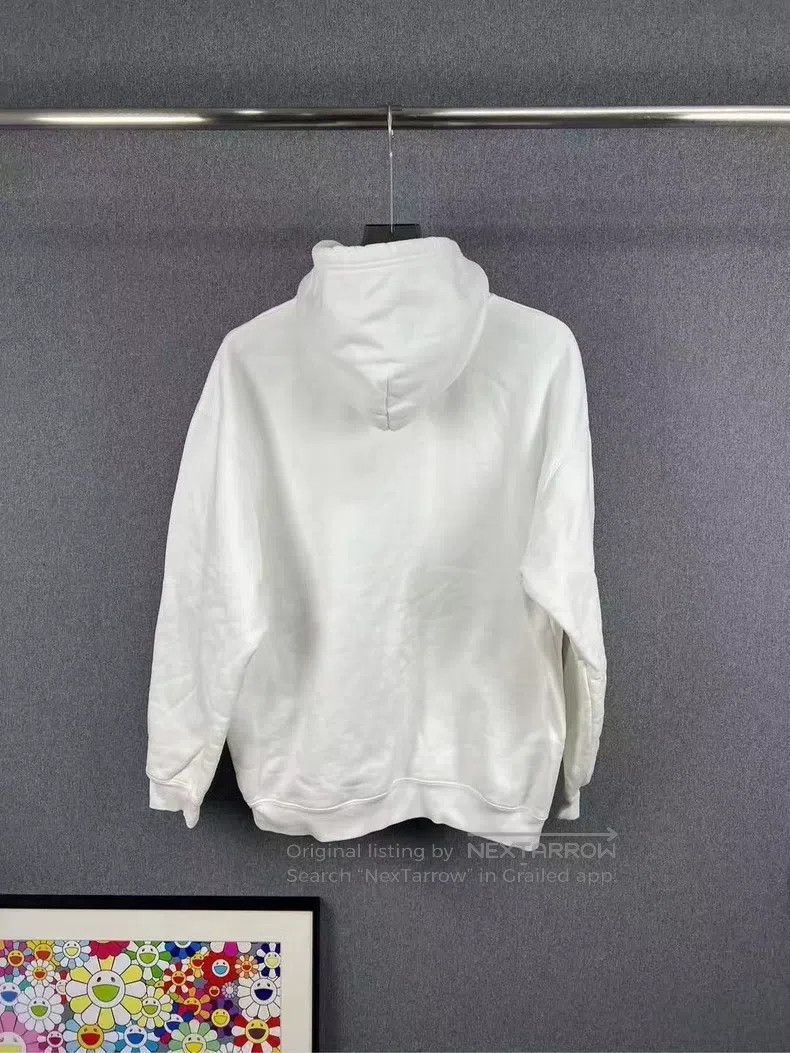 Balenciaga Balenciaga White Letter Logo Hoodie Size US S / EU 44-46 / 1 - 2 Thumbnail