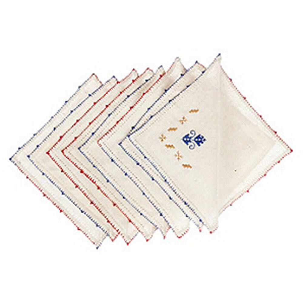 Designer Needlepoint Linen Napkins, S/8 Size ONE SIZE - 4 Thumbnail
