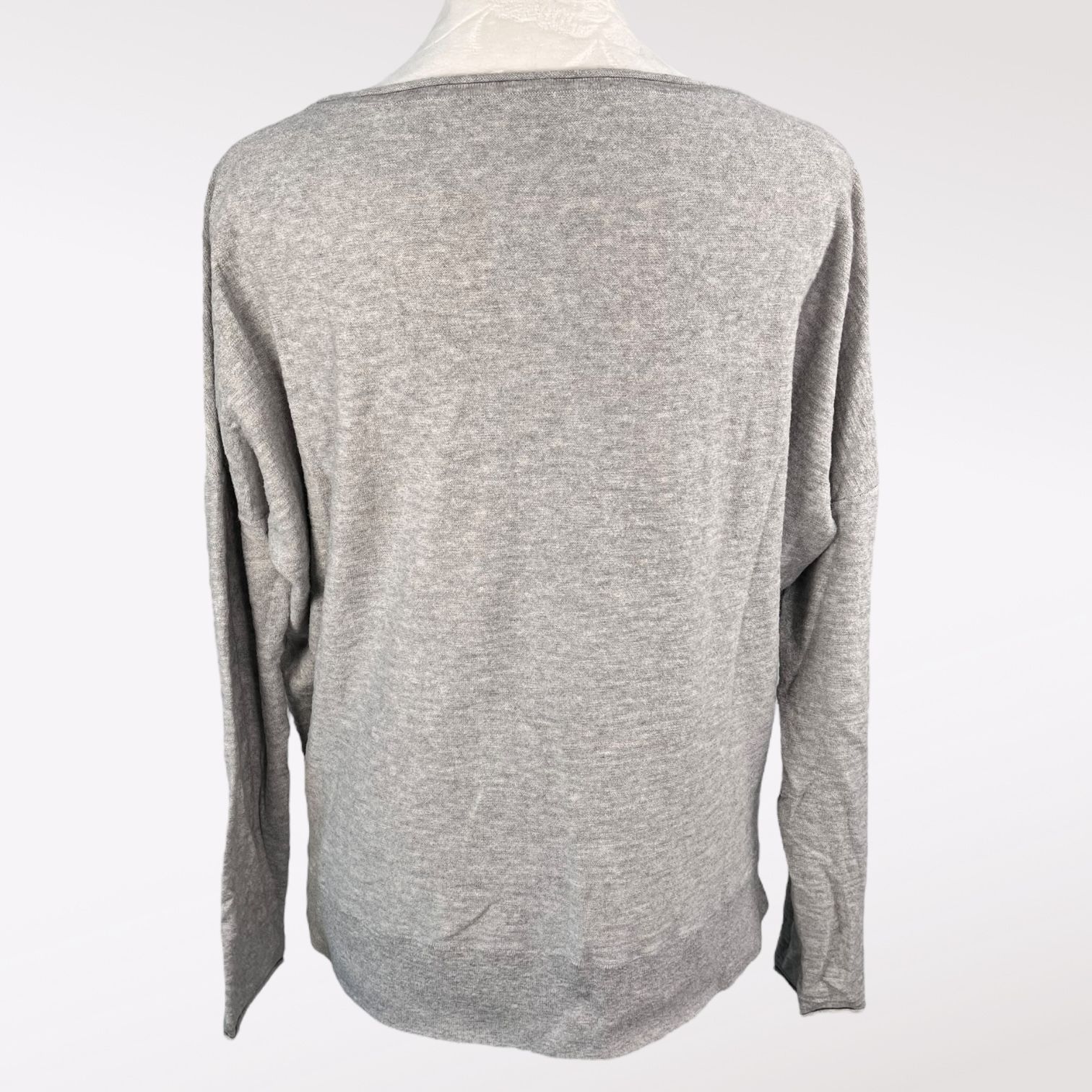 Vince Vince Knit Long Sleeve Top Drop Shoulder Gray Small Size S / US 4 / IT 40 - 5 Thumbnail