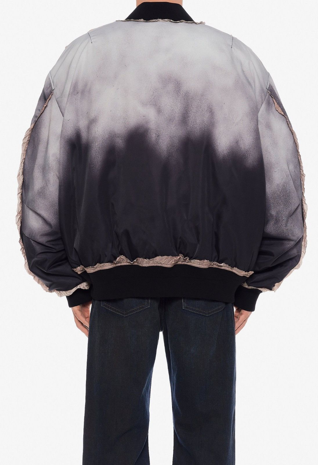 Acne Studios Last Size Acne Studios Ocari Nylon Distressed-Effect Bomber Size US XL / EU 56 / 4 - 10 Thumbnail