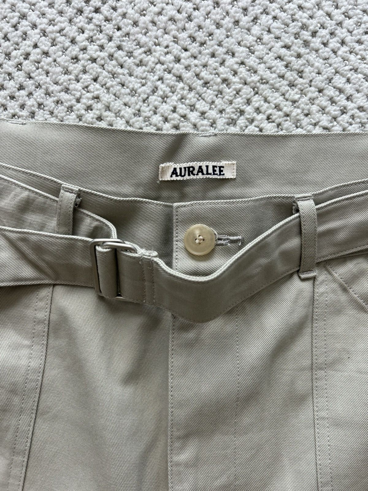 Auralee Belted Trousers Size US 34 / EU 50 - 2 Thumbnail