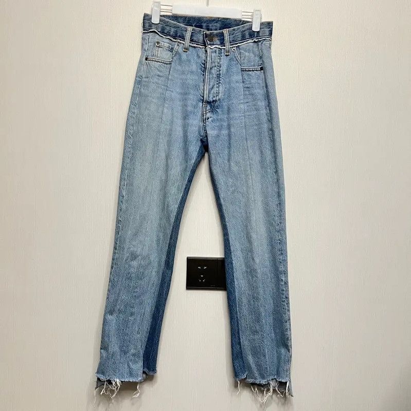 Maison Margiela Maison Margiela Blue Cotton Women's Jeans 0089 Size 27" / US 4 / IT 40 - 1 Thumbnail