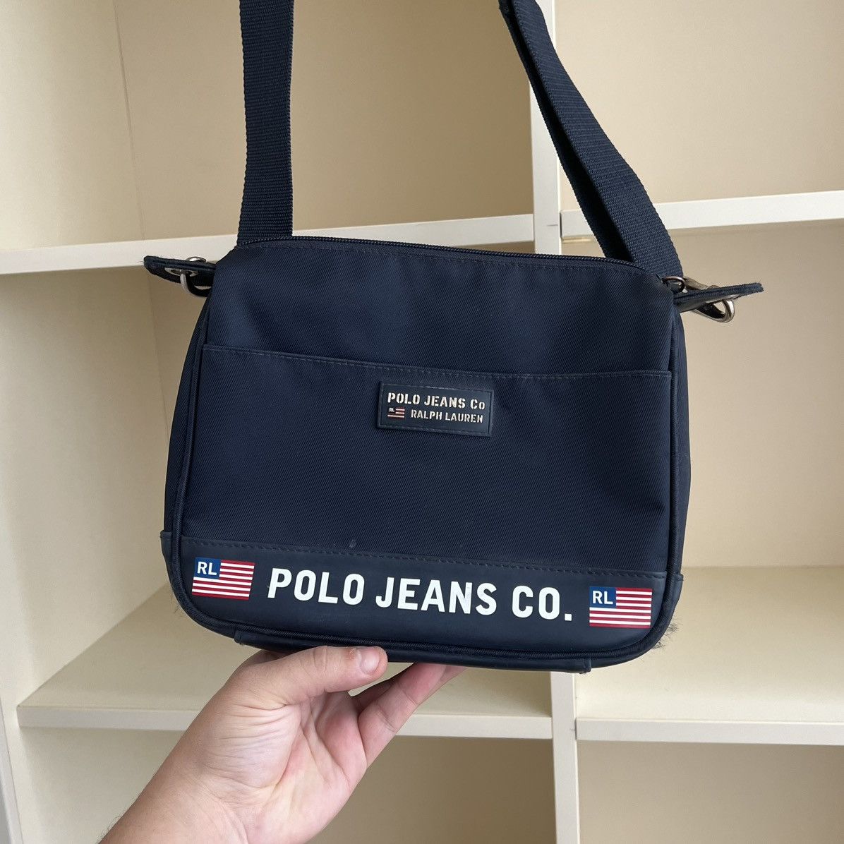 Polo Ralph Lauren Vintage Polo Ralph Lauren Messenger Bag USA Flag Size ONE SIZE - 1 Thumbnail