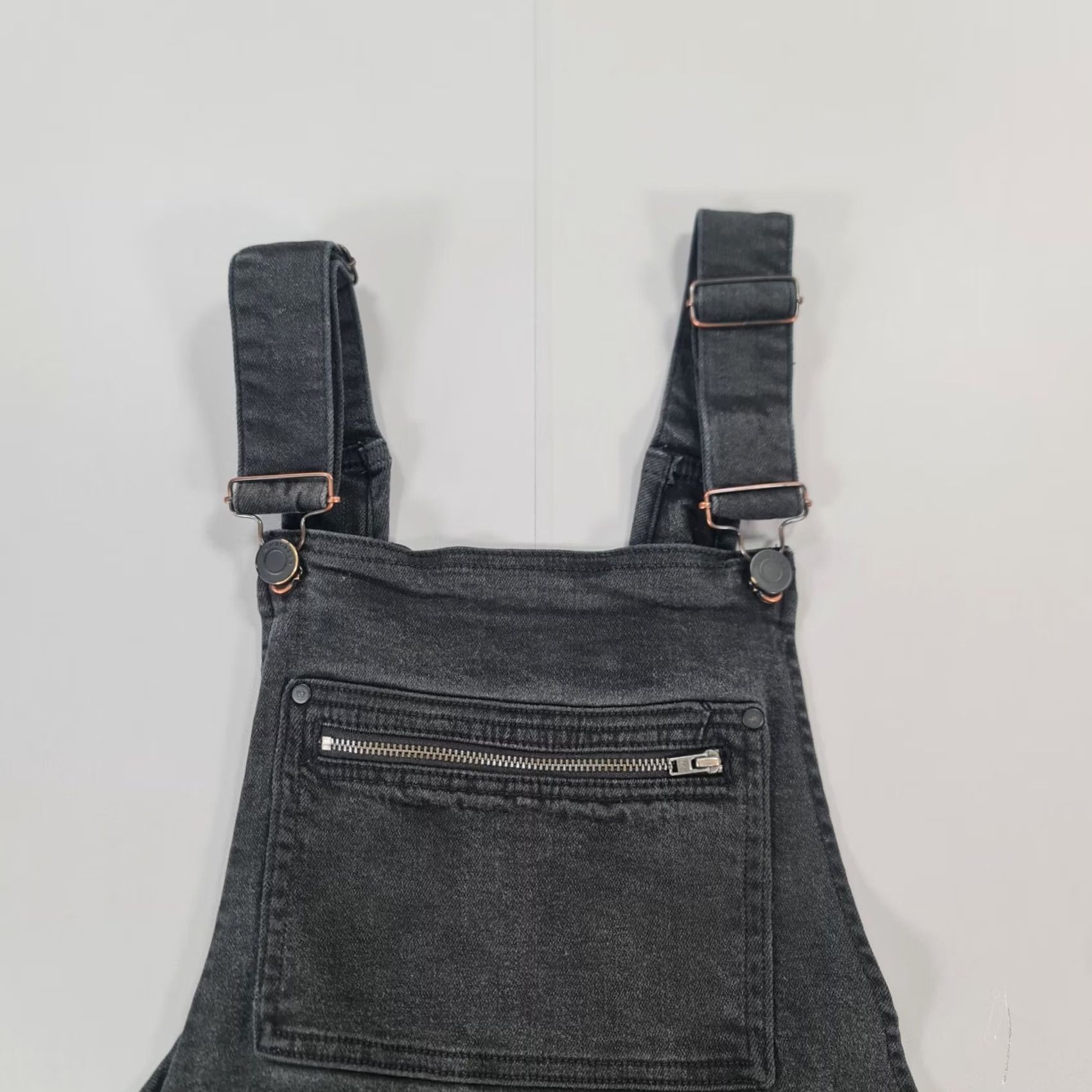 Whistles Whistles Denim Dungarees Black 27 Sleeveless Overalls Womens Regular Dungaree Cotton Blend Pockets Modern City 90s Theme Womens Size 27" / US 4 / IT 40 - 4 Thumbnail