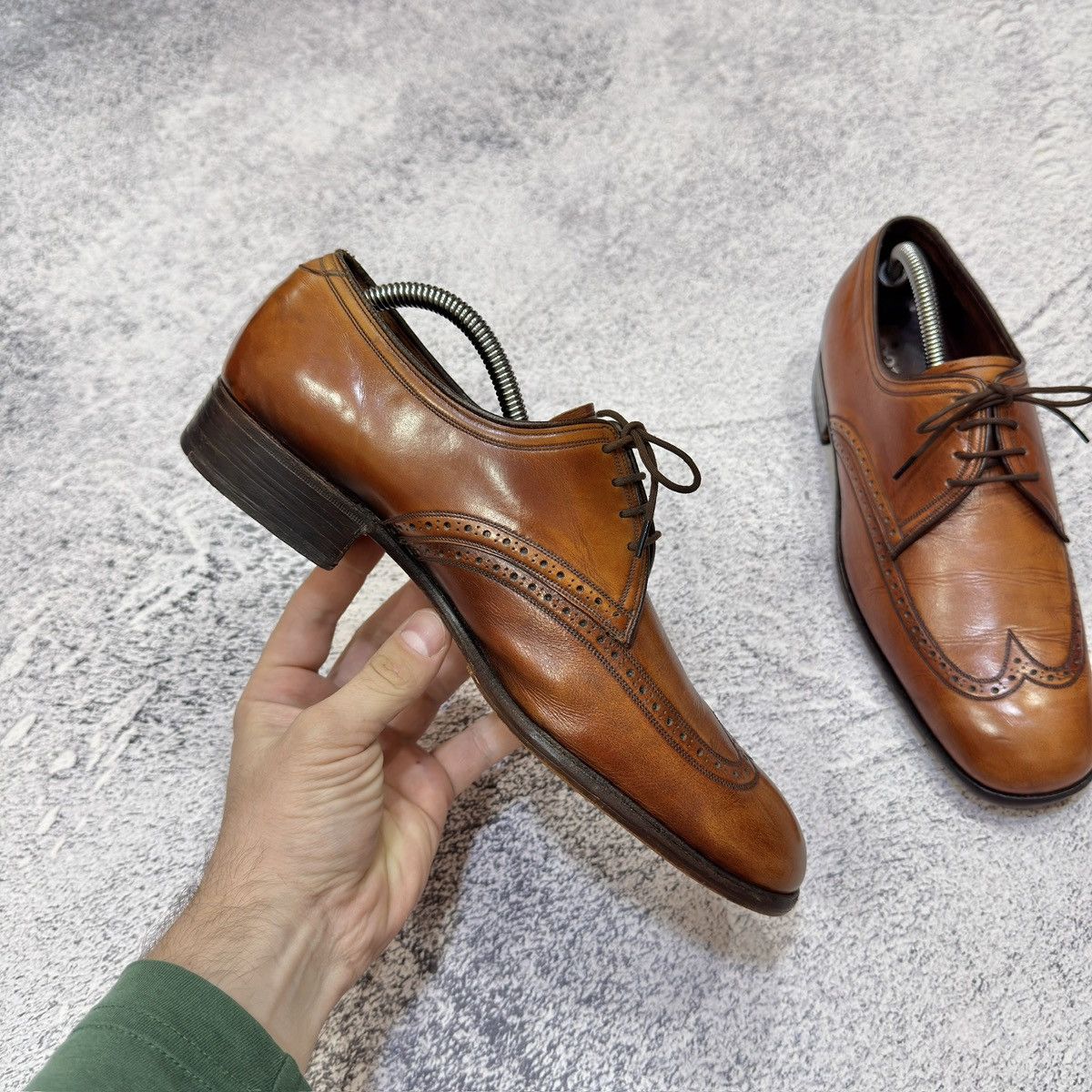 Barker Barker Vintage Brown Derbies US8.5 UK7.5 EU41.5 Size US 8.5 / EU 41-42 - 6 Thumbnail