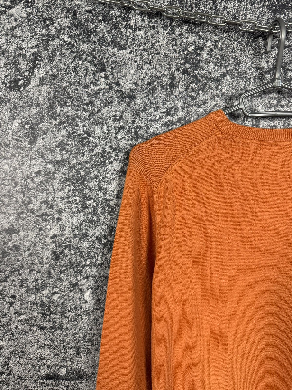 Barbour Barbour Kelso V-Neck Burnt Orange Sweater Pullover Size M Size US M / EU 48-50 / 2 - 13 Thumbnail