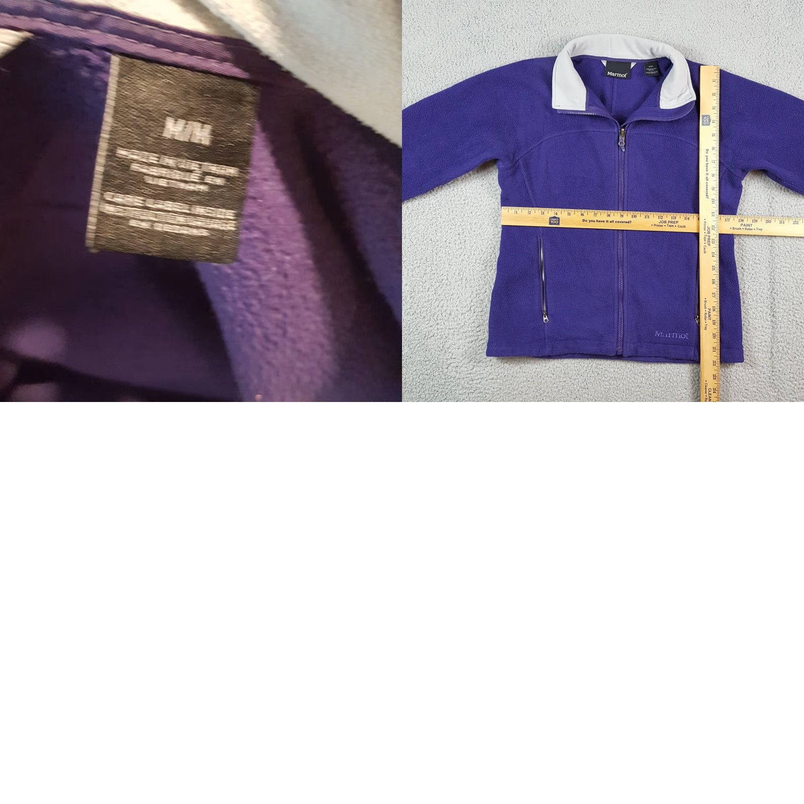 Marmot Marmot Purple Fleece Full Zip Up Jacket Women's M Outdoor Hiking Windbreaker Size M / US 6-8 / IT 42-44 - 8 Thumbnail