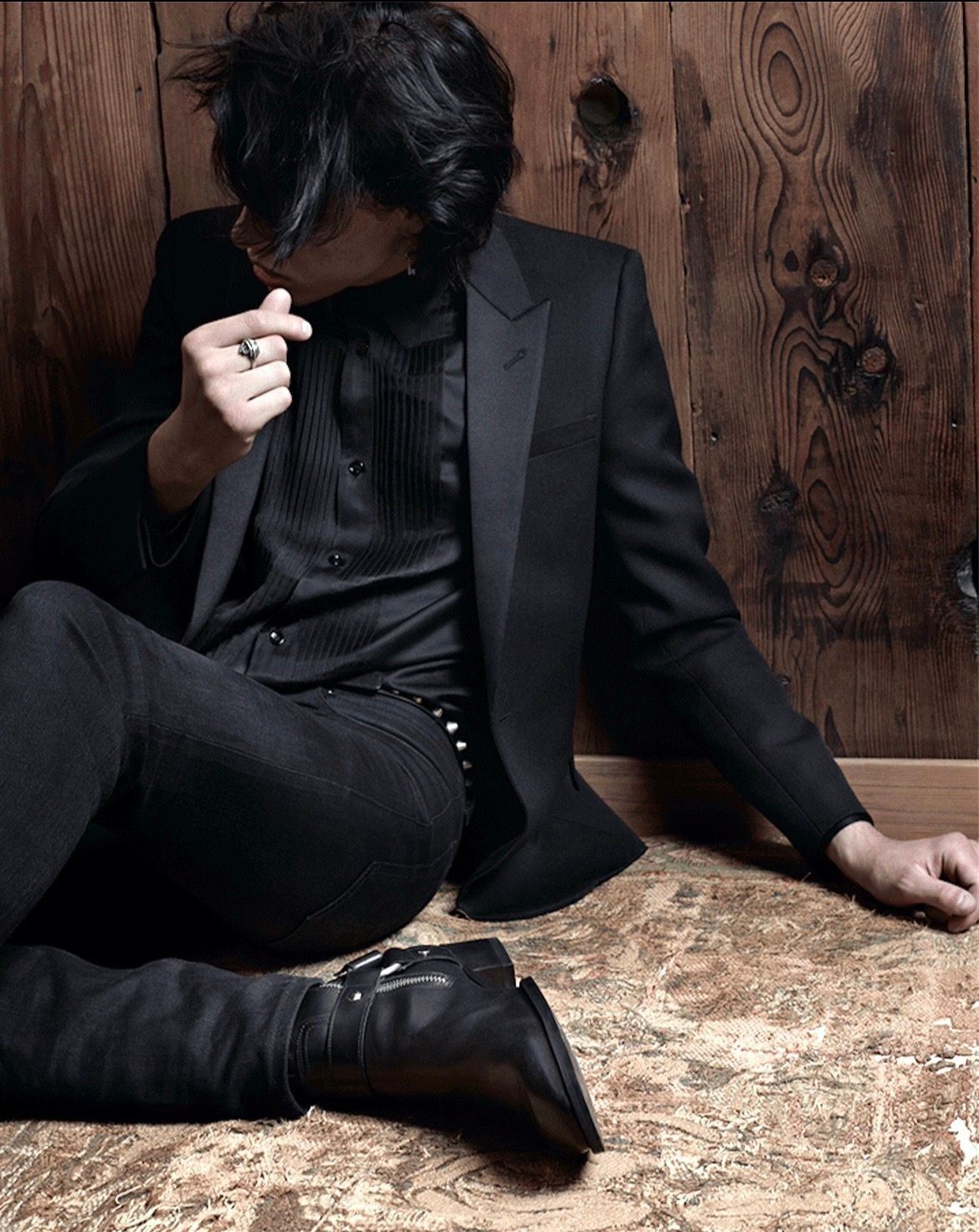 Saint Laurent Paris SAINT LAURENT PARIS BY HEDI SLIMANE PLEATED BIB TUXEDO SHIRT Size 38R - 1 Thumbnail