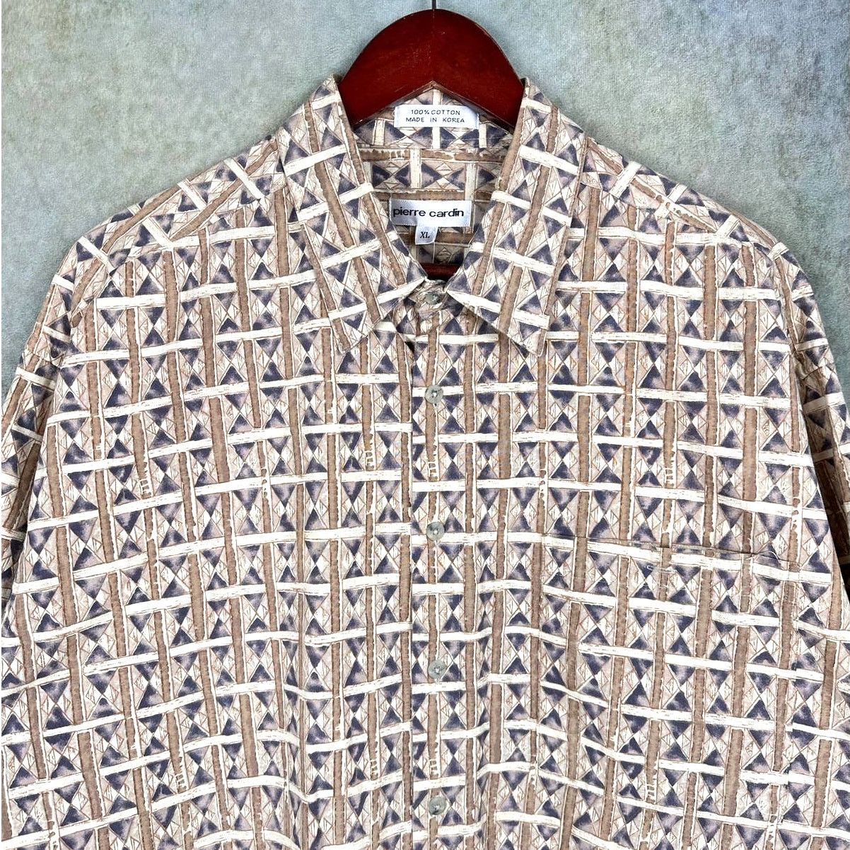 Pierre Cardin × Vintage Vintage 90s Pierre Cardin Button Down Shirt Sz XL Hawaiian Size US XL / EU 56 / 4 - 4 Thumbnail