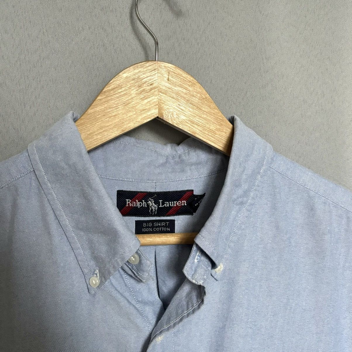 Polo Ralph Lauren Polo Ralph Lauren big shirt cotton blue vintage rare Size US XL / EU 56 / 4 - 4 Thumbnail