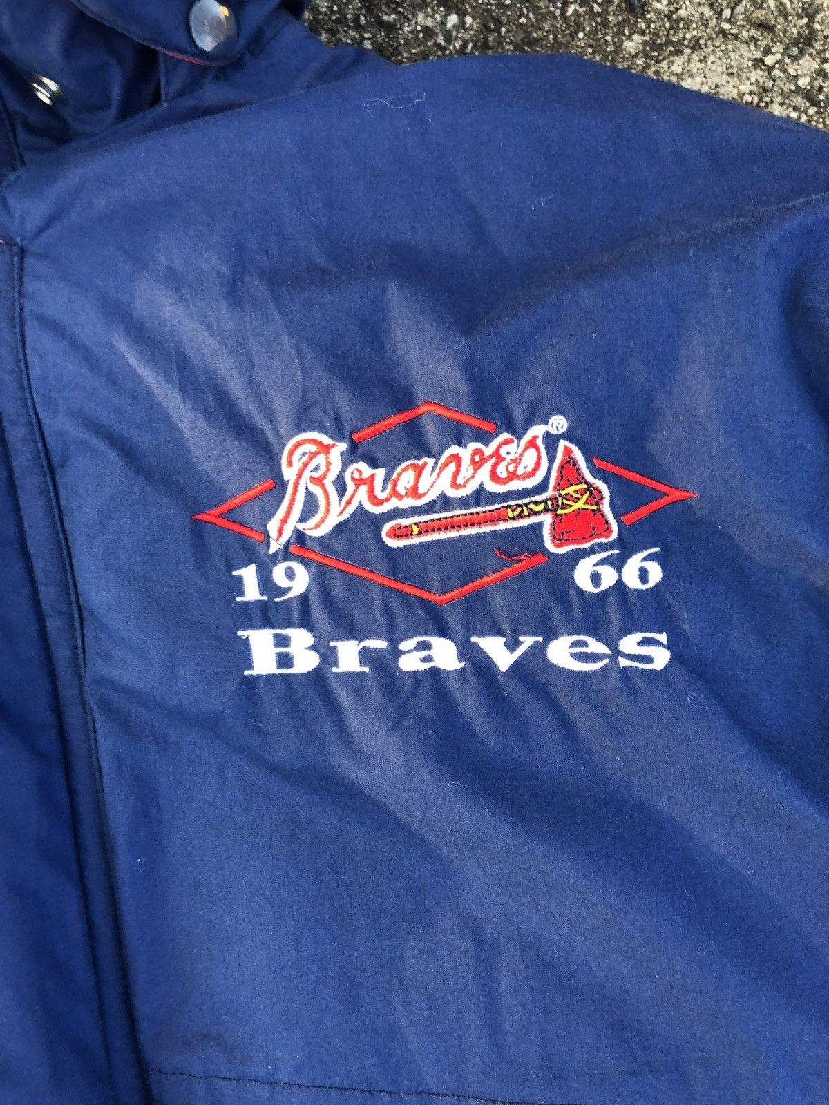 Vintage Atlanta Braves Coat Size US L / EU 52-54 / 3 - 3 Thumbnail