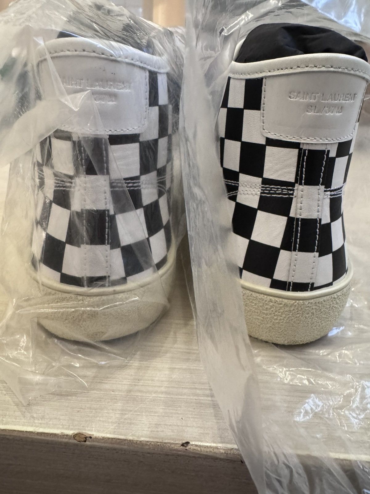 Saint Laurent Paris Saint Laurent Paris SS16 Checkerboard High Top Sneaker Size US 10 / EU 43 - 5 Thumbnail