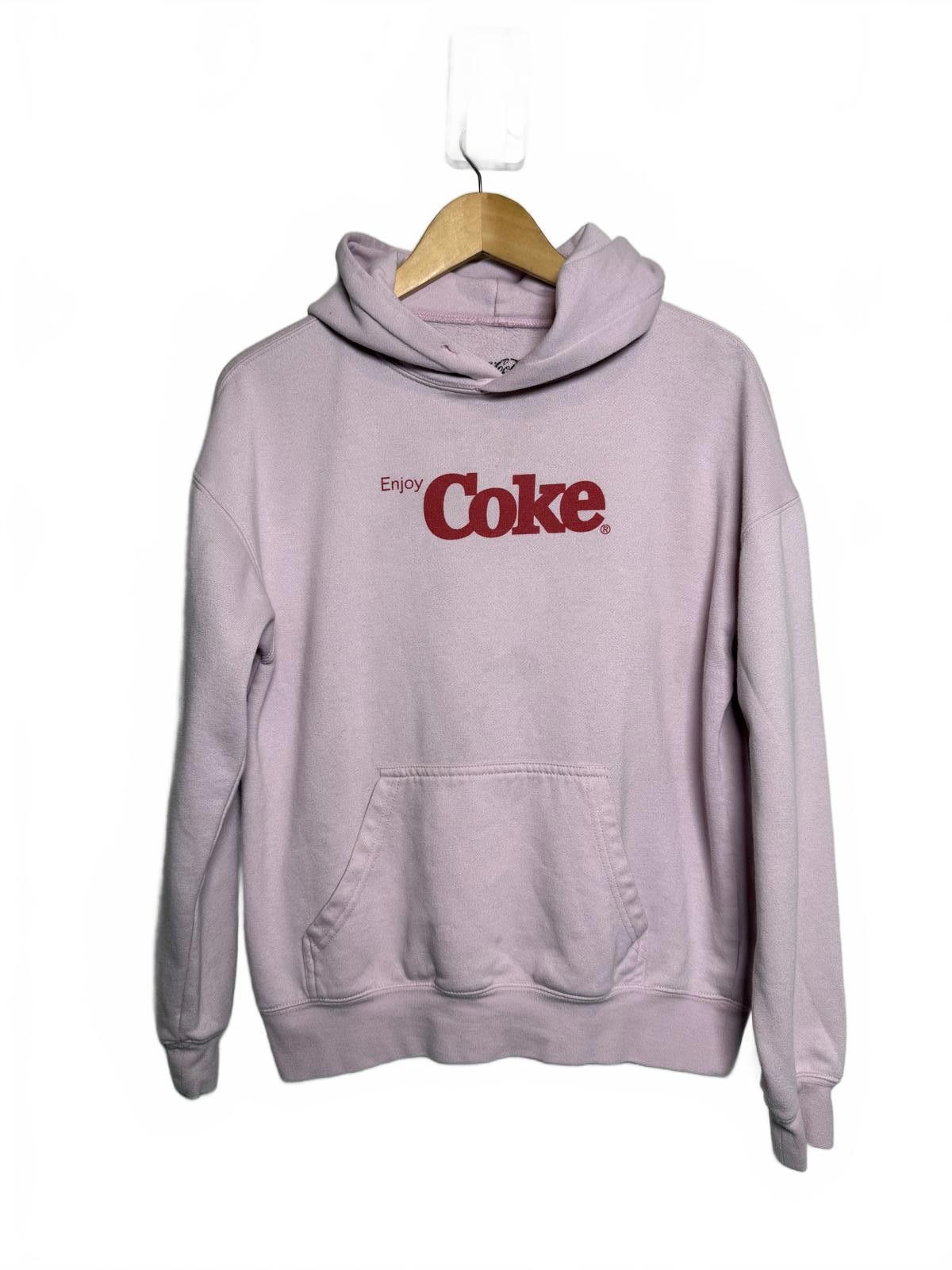 Coca Cola Pink Enjoy Coke Pull Over Hoodie Size L / US 10 / IT 46 - 3 Thumbnail