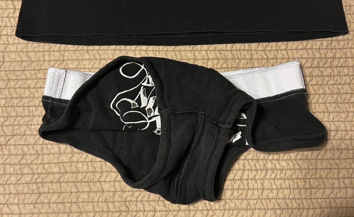 Roberto Cavalli Vintage 2004 Stretch Cotton Metallic Graphic Sport Brief Size 28 - 6 Thumbnail