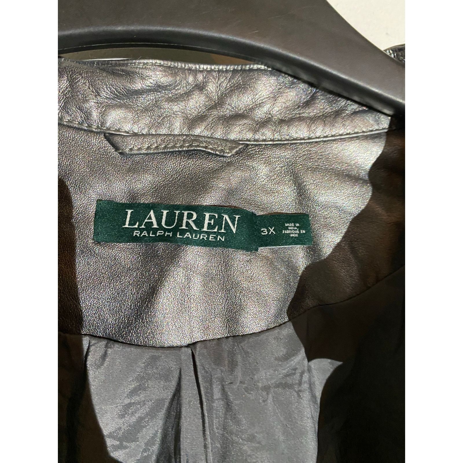 Lauren Ralph Lauren Lauren Ralph Lauren Metalic Moto Jacket Women's 3X NEW Size 3XL / US 20-22 - 9 Thumbnail
