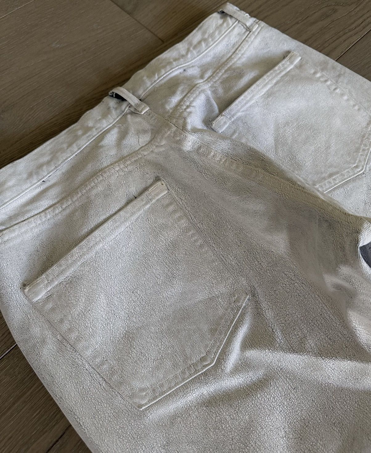 Maison Margiela Maison Margiela White Painted Jeans Size US 31 - 6 Thumbnail