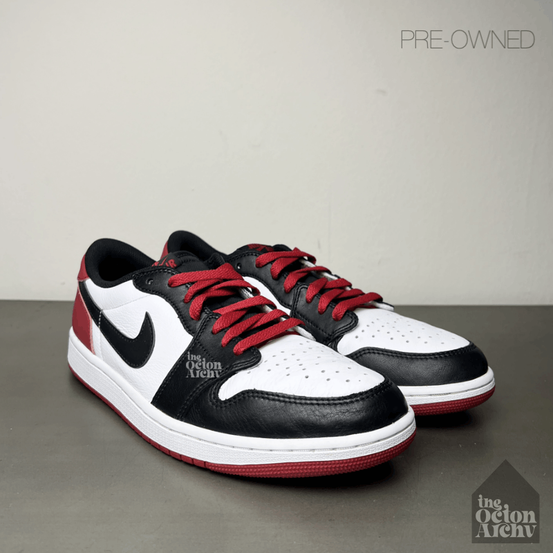 Jordan Brand Air Jordan 1 Retro Low OG 'Black Toe' CZ0790-106 Pre-Owned Size US 10.5 / EU 43-44 - 2 Thumbnail