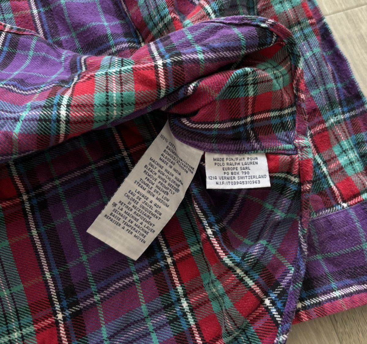 Polo Ralph Lauren Vintage Polo Ralph Lauren Flannel Shirt Size US L / EU 52-54 / 3 - 6 Thumbnail