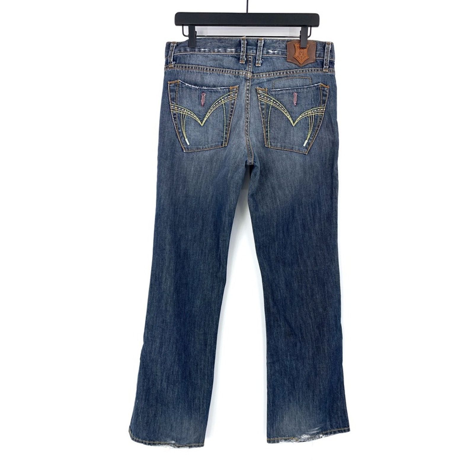 Monarchy MONARCHY Boot Cut Jeans Medium Blue Wash 34x31 Size US 34 / EU 50 - 7 Thumbnail