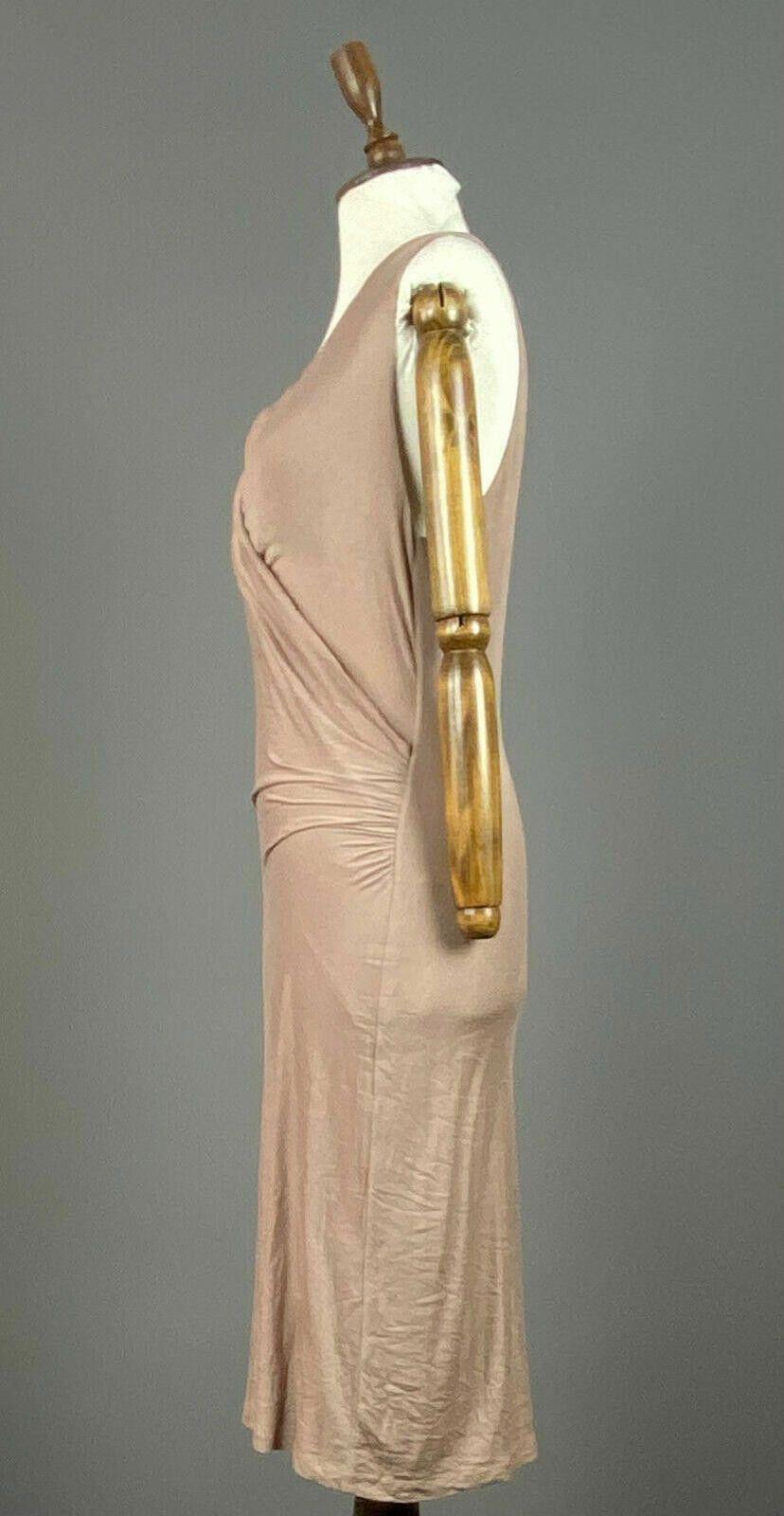 Polo Ralph Lauren Ladies Ralph Lauren Beige Cotton V-Neck Bodycon Dress Size L Size L / US 10 / IT 46 - 5 Thumbnail