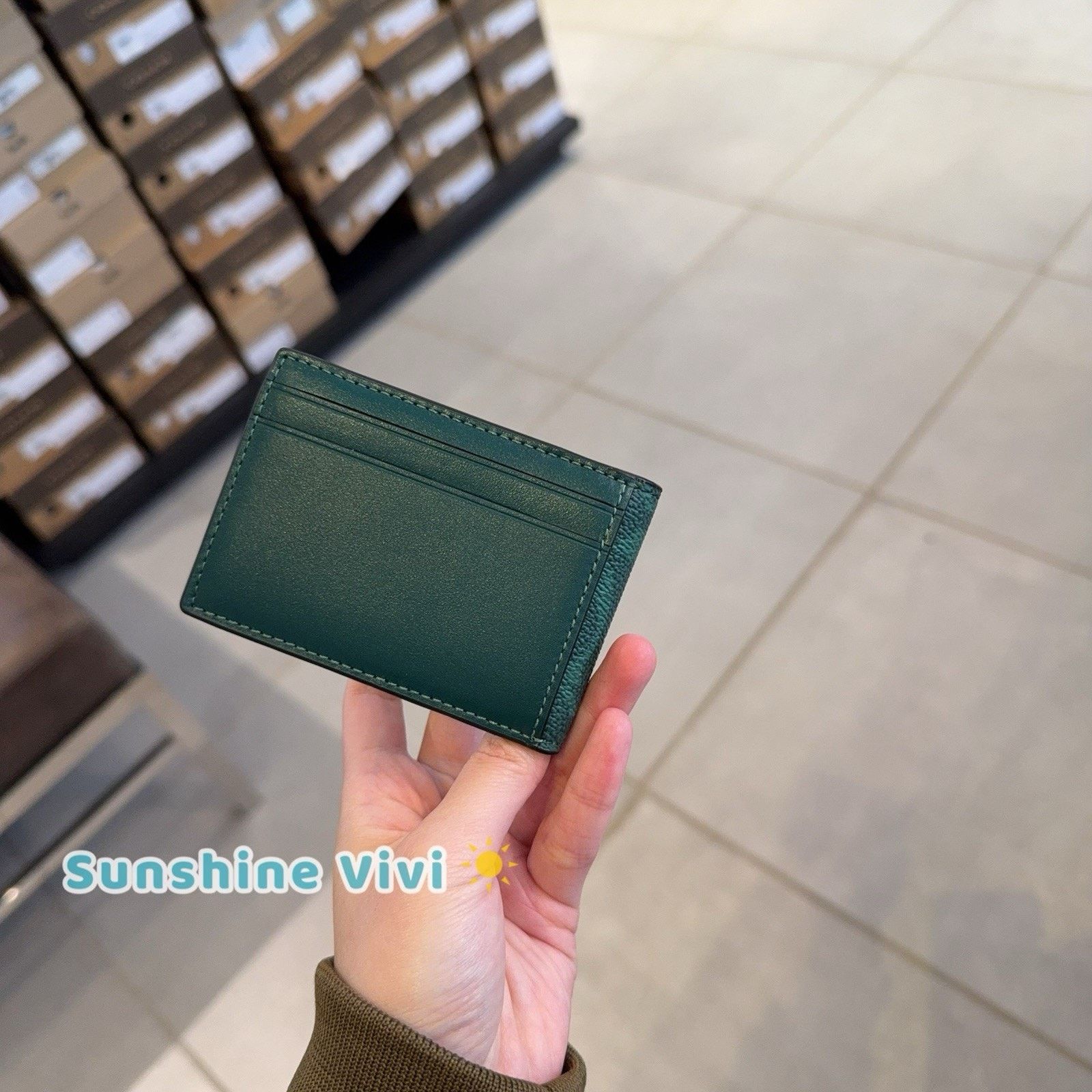 Coach NWT Coach Men's Compact Billfold Wallet CW368 Sea Green Size ONE SIZE - 3 Thumbnail