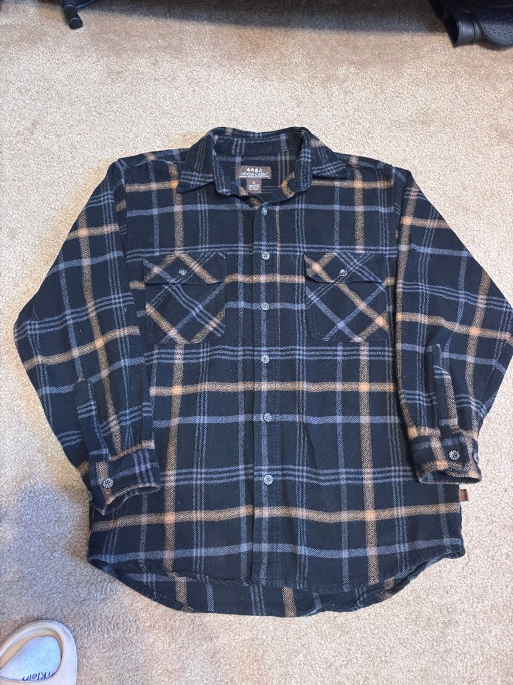 NBDN Nobrandedon Mens Wool Navy Blue Wool Overshirt Sz-S 100% Cotton Size US S / EU 44-46 / 1 - 1 Thumbnail