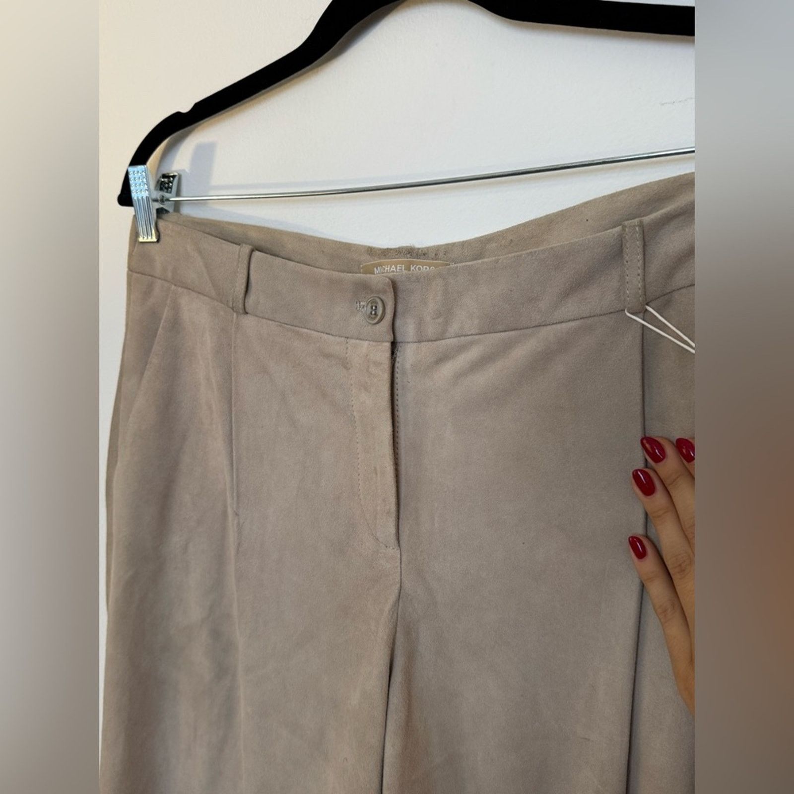 Michael Kors Michael Kors Women’s Tapered Suede Pants Size 28" / US 6 / IT 42 - 7 Thumbnail