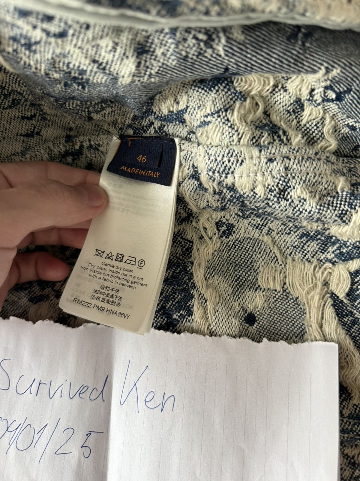 Louis Vuitton Virgil Abloh Tapestry Denim Jacket Louis Vuitton Size US S / EU 44-46 / 1 - 9 Thumbnail