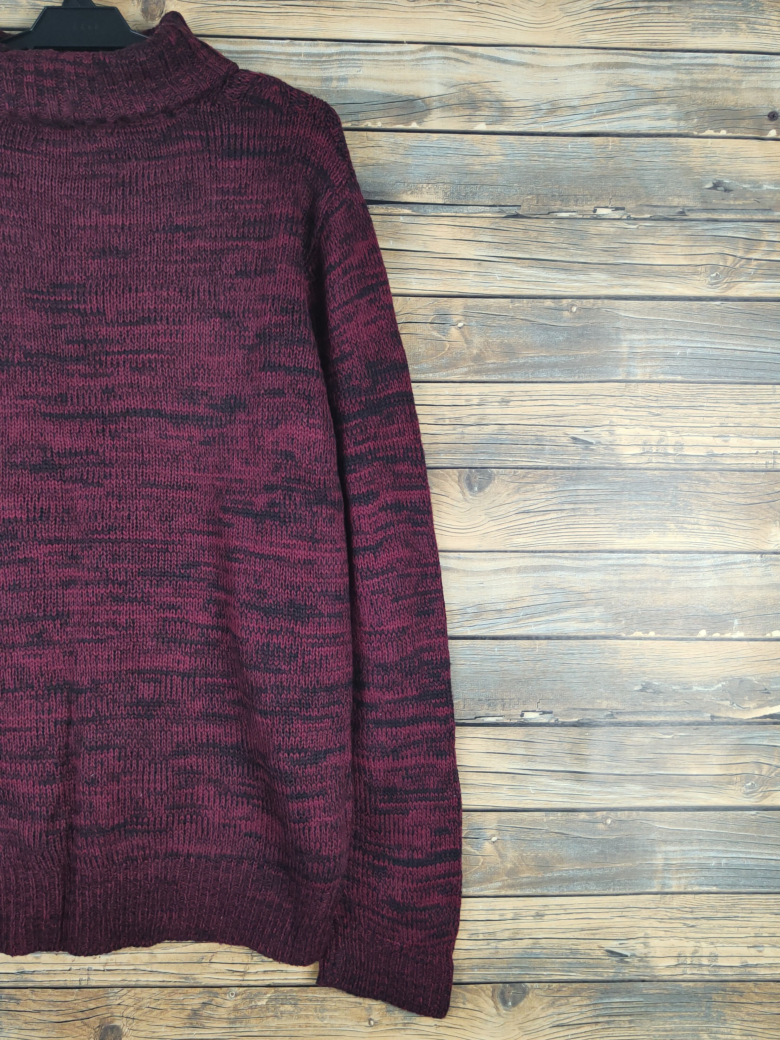Japanese Brand Jill Blaze Maroon Knitwear Sweatshirts #W1093 Size US L / EU 52-54 / 3 - 9 Thumbnail