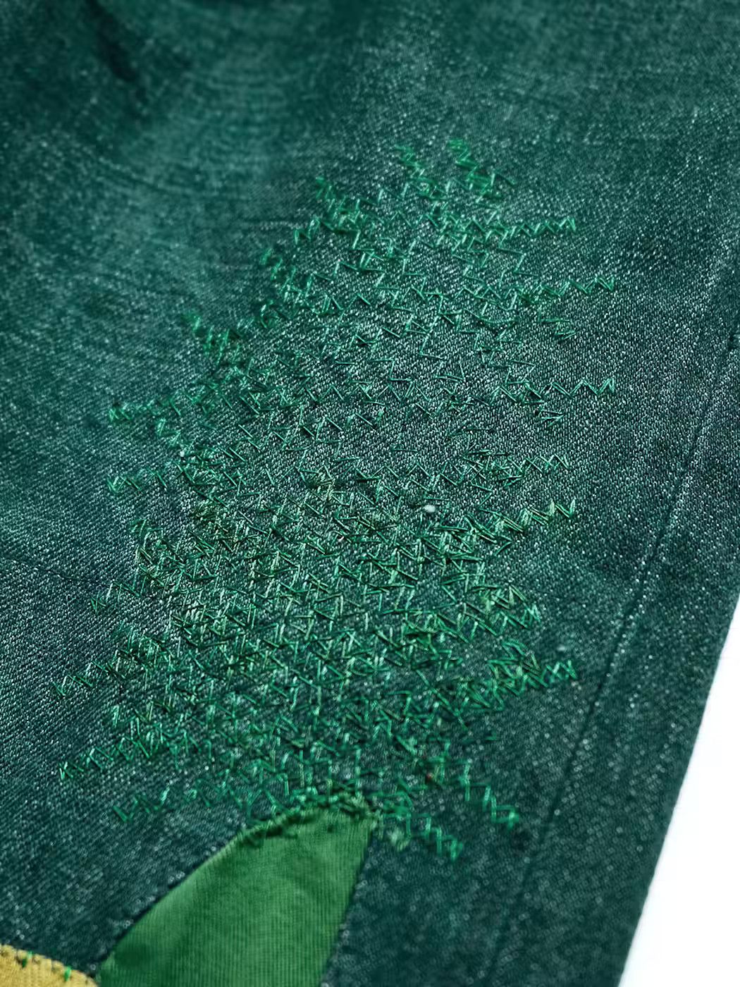 Kapital KAPITAL green denim monkey cisco bonsai jeans Size US 28 / EU 44 - 3 Thumbnail