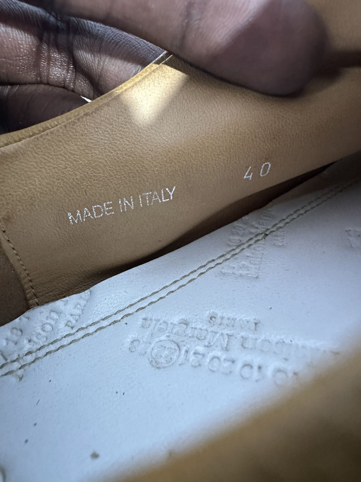 Maison Margiela Maison Margiela Tabi Babouche Ochre Leather Loafers. Size US 7 / EU 40 - 11 Thumbnail