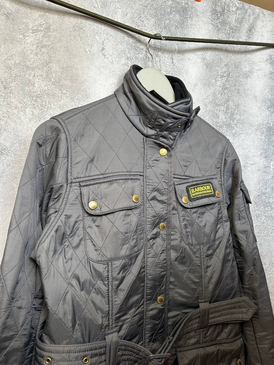 Barbour Barbour International Quilted Jacket with Belt Biker Size L / US 10 / IT 46 - 4 Thumbnail