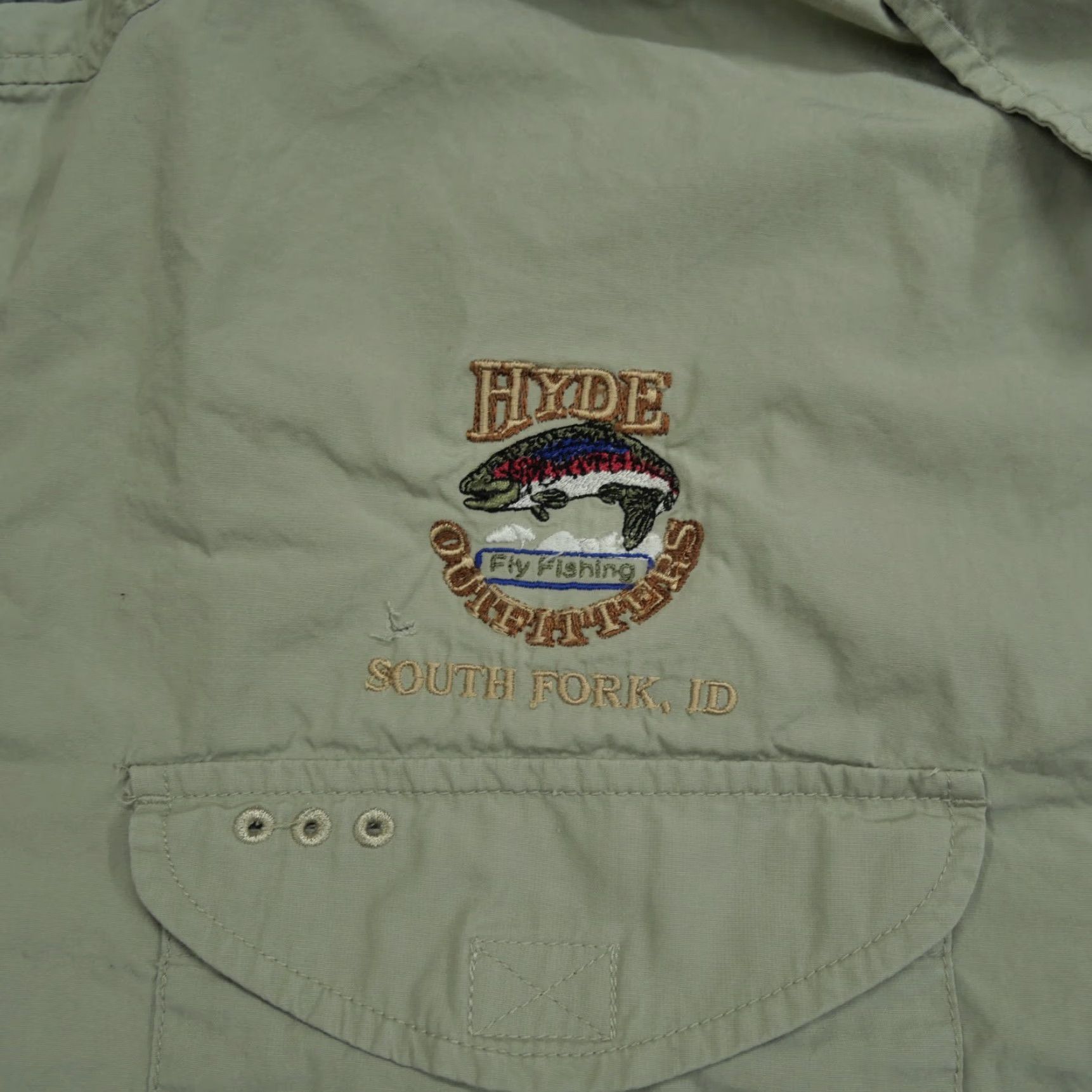 Vintage VINTAGE Columbia Shirt Mens L Tan Beige Button-Up Collared Short Sleeve Outdoor 90s Y2K Size US L / EU 52-54 / 3 - 3 Thumbnail