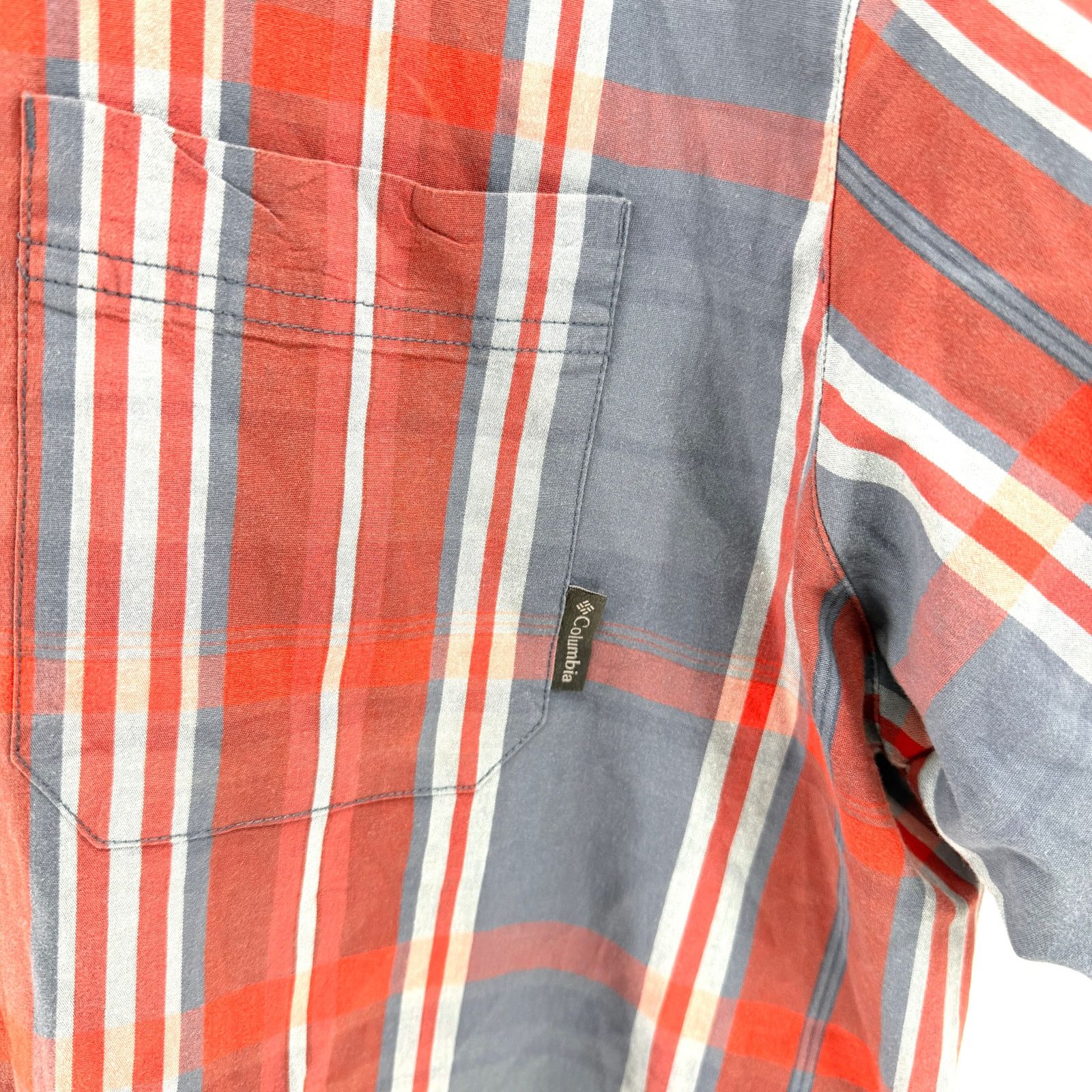 Columbia Red Plaid Gorpcore Utility Short Sleeve Button Down Shirt Size US XL / EU 56 / 4 - 3 Thumbnail
