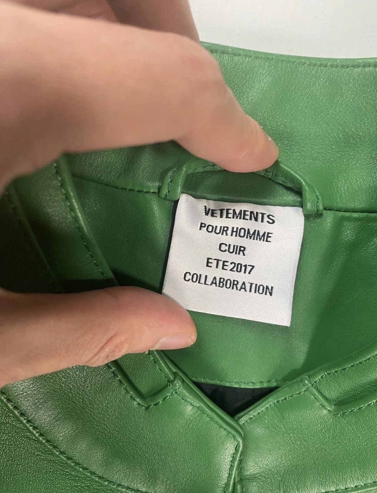 Vetements VETEMENTS SS17 RUNWAY POLIZEI MOTO RACING IN GREEN SZ:M Size US M / EU 48-50 / 2 - 11 Thumbnail