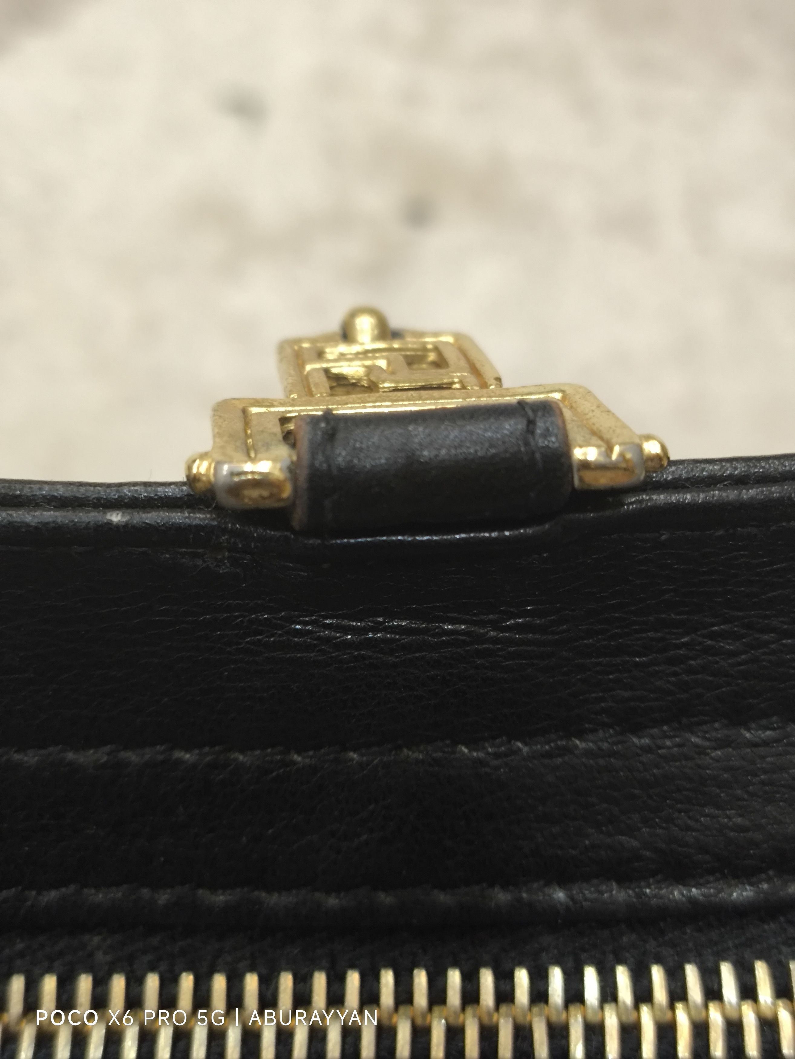 Versace Gianni Versace Medusa Studded Black Leather Chain Crossbody Size ONE SIZE - 15 Thumbnail