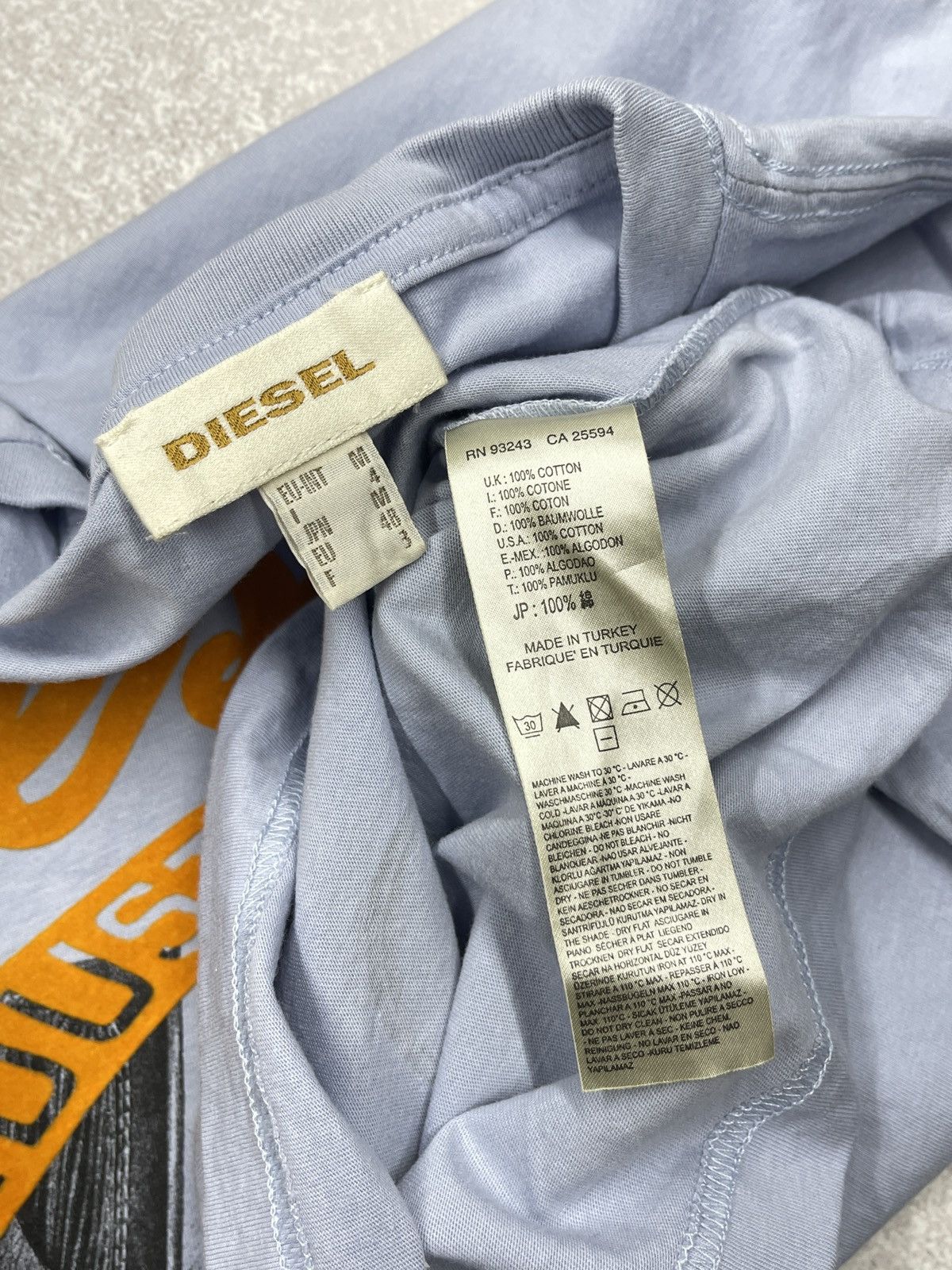 Diesel Diesel Industry Logo Sneakers Print T-Shirt Blue Big Logo Size US M / EU 48-50 / 2 - 7 Thumbnail