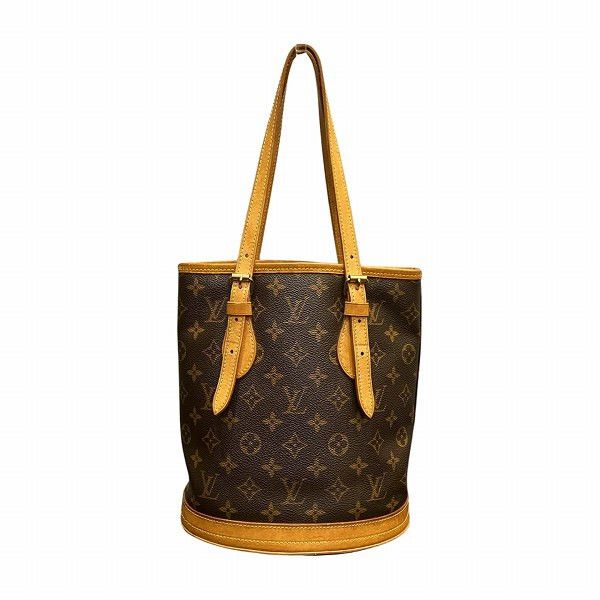 Louis Vuitton Louis Vuitton Louis Vuitton Monogram Petit Bucket Tote Bag M42238 Canvas Tote Bag M42238 in Fair Condition Size ONE SIZE - 1 Thumbnail